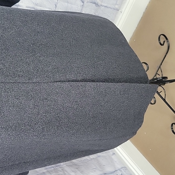 FORTINI Italian Colezione Wool Charcoal Long Overcoat Size 46L - Picture 9 of 16